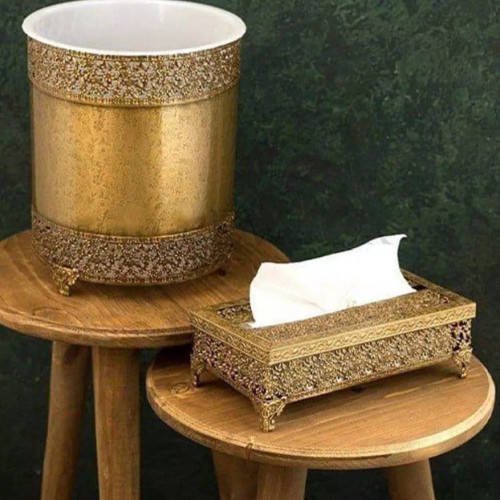سطل ودستمال پرگل دارای جعبه کادویی