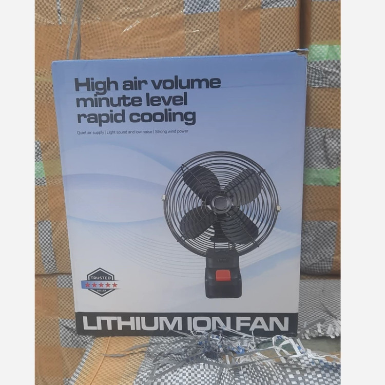 پنکه شارژی 48 ولت توری فلزی FAN LITHIUM