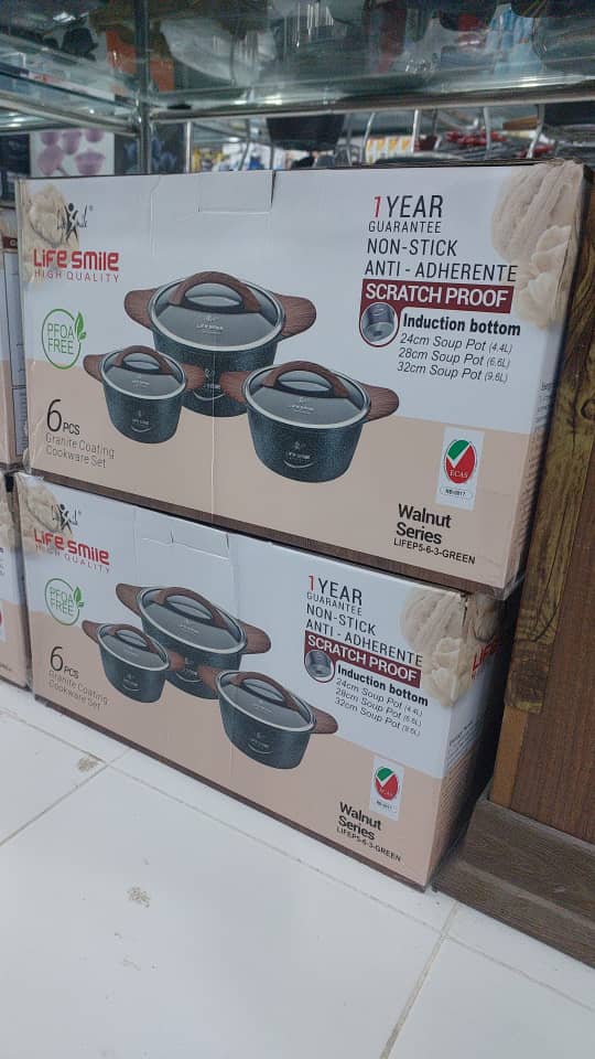 سرویس قابلمه لایف ۶ پارچ مدل LIFEP96-6-GREEN